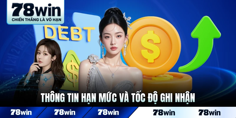 Thông tin hạn mức và tốc độ ghi nhận nạp tiền