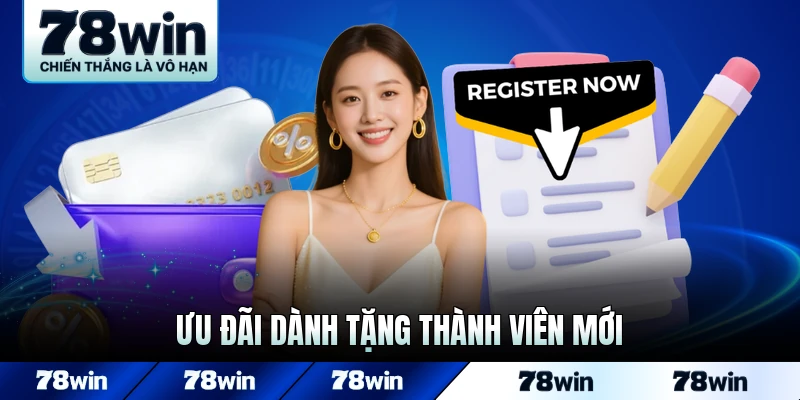 Ưu đãi dành tặng thành viên mới đăng ký 78WIN